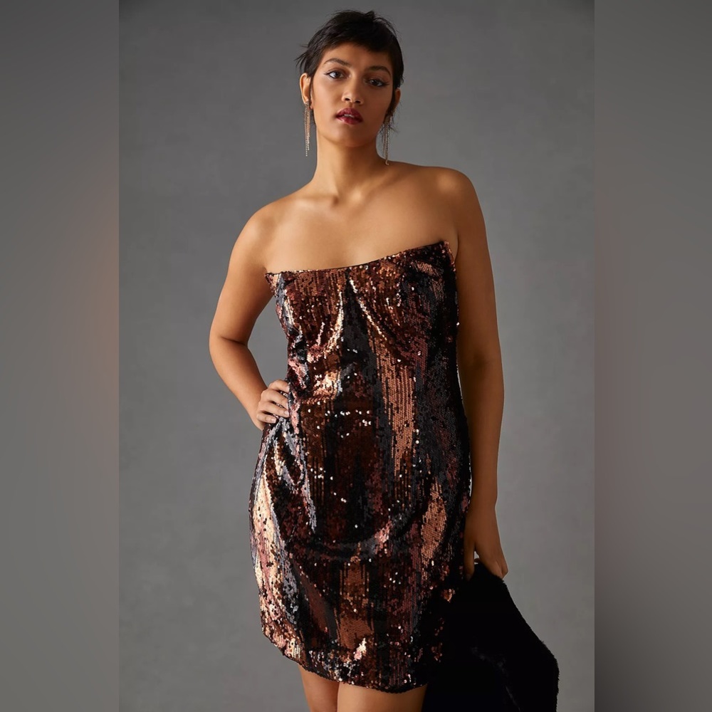 NWT By Anthropologie Sequin Mini Dress